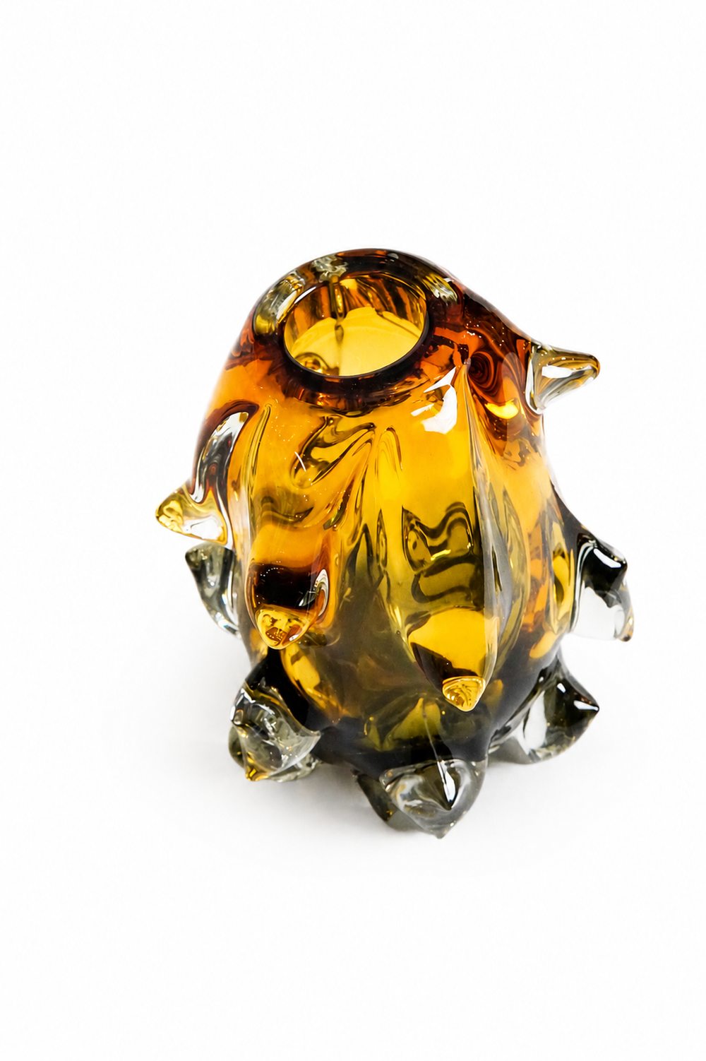 Amber Organic Sculptural Vase