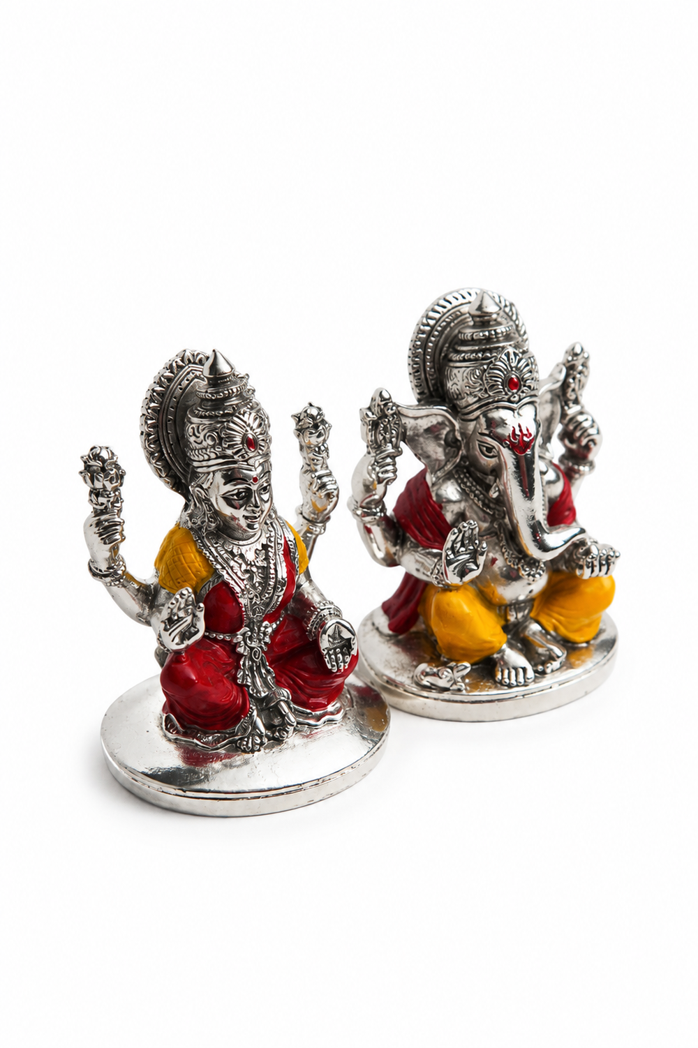 Lakshmi-Ganesh Idol Pair, Small Festive