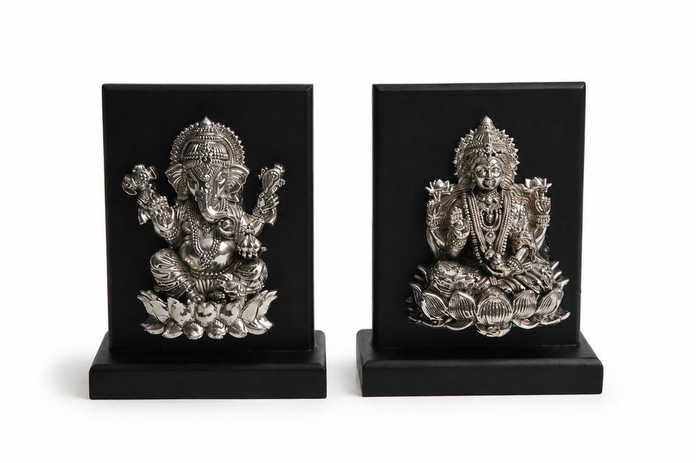 Ganesh-Lakshmi Plaque Pair