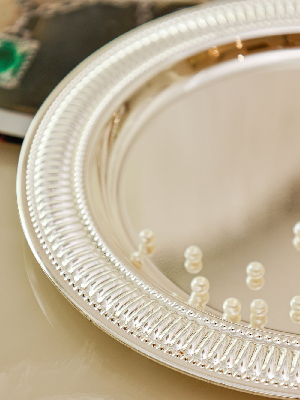Verona Ribbed Border Serving Plate