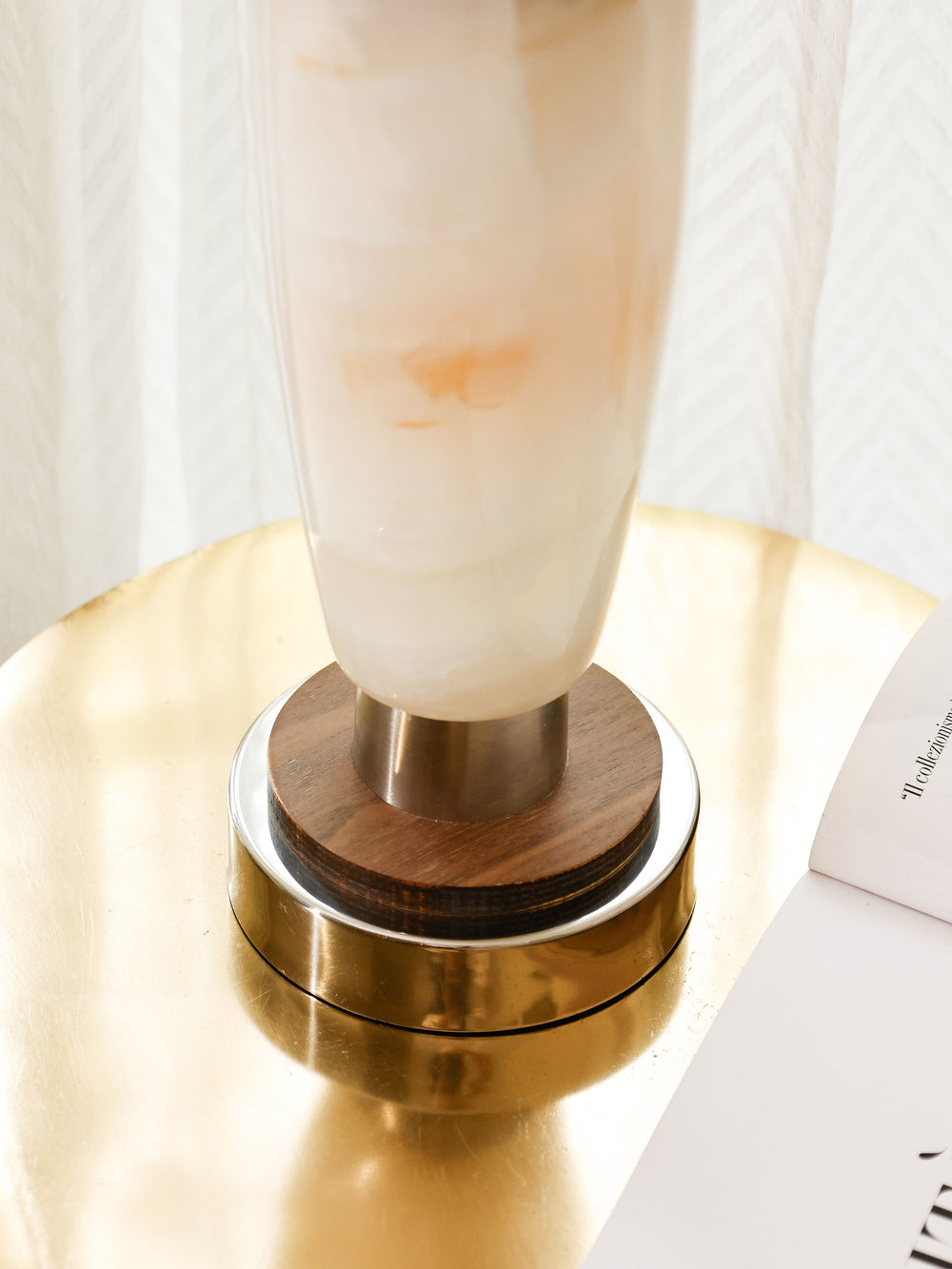 Jade Column Candle Stand Large