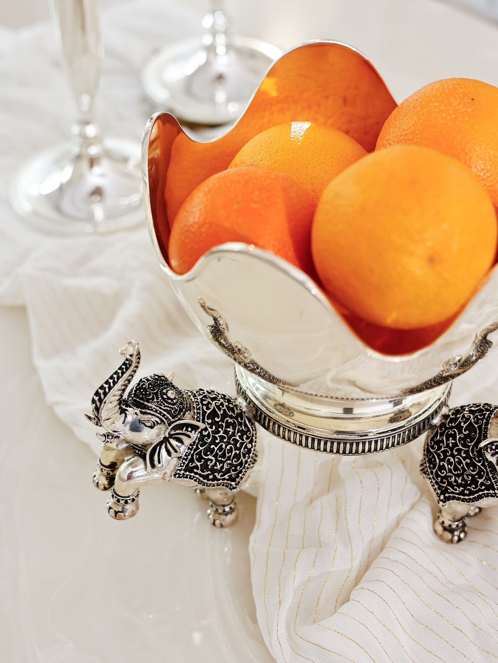 Regal Elephant Footed Serving Bowl