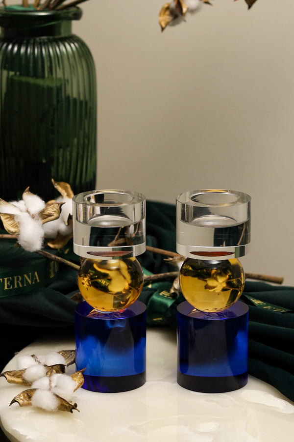 Glassmith's Jewel Tone Tealight Holders - image 1,Glassmith's Jewel Tone Tealight Holders - image 2,Glassmith's Jewel Tone Tealight Holders - image 3,Glassmith's Jewel Tone Tealight Holders - image 4