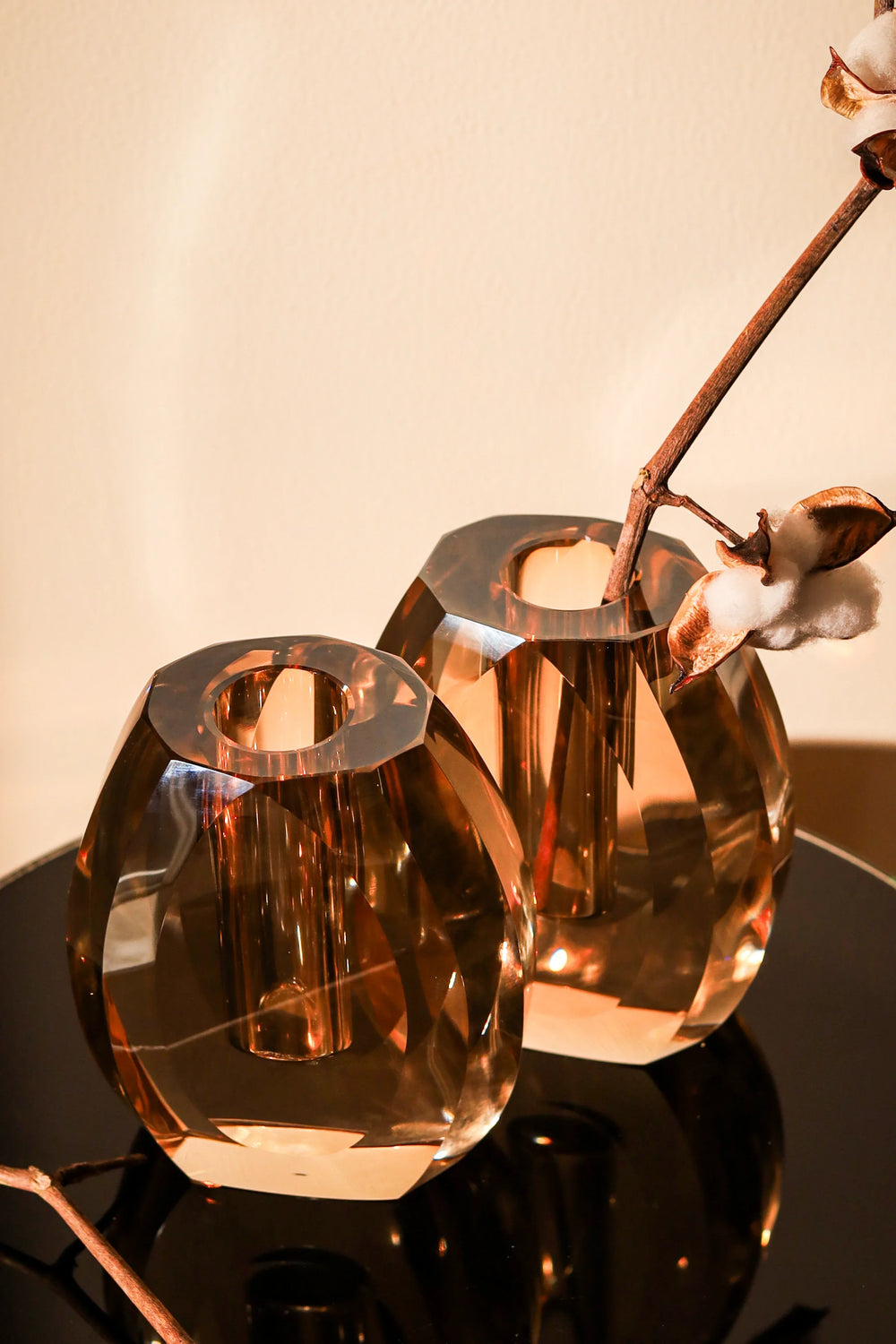 Glassmith's Amber Twist Vase - image 2