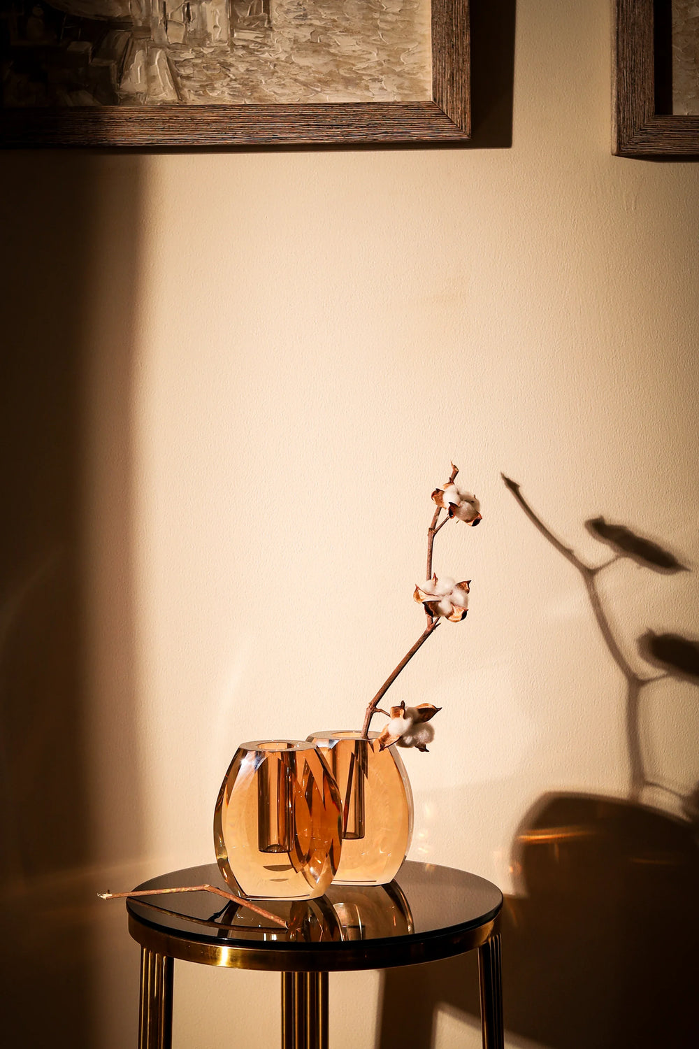 Glassmith's Amber Twist Vase - image 4