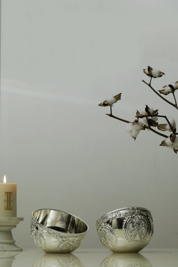 Regal Ornate Etched Bowls - image 1,Regal Ornate Etched Bowls - image 2,Regal Ornate Etched Bowls - image 3