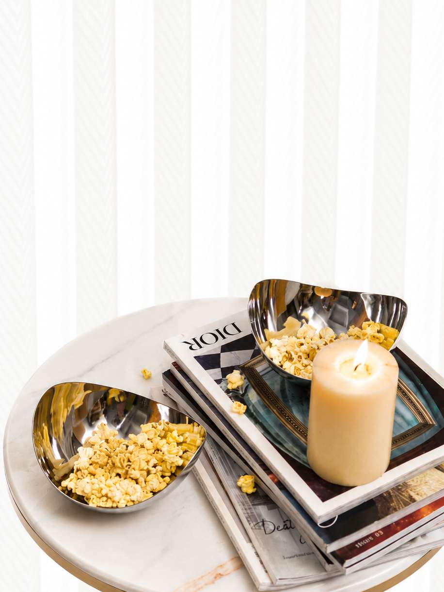 Angular Petal Snack Bowl Duo