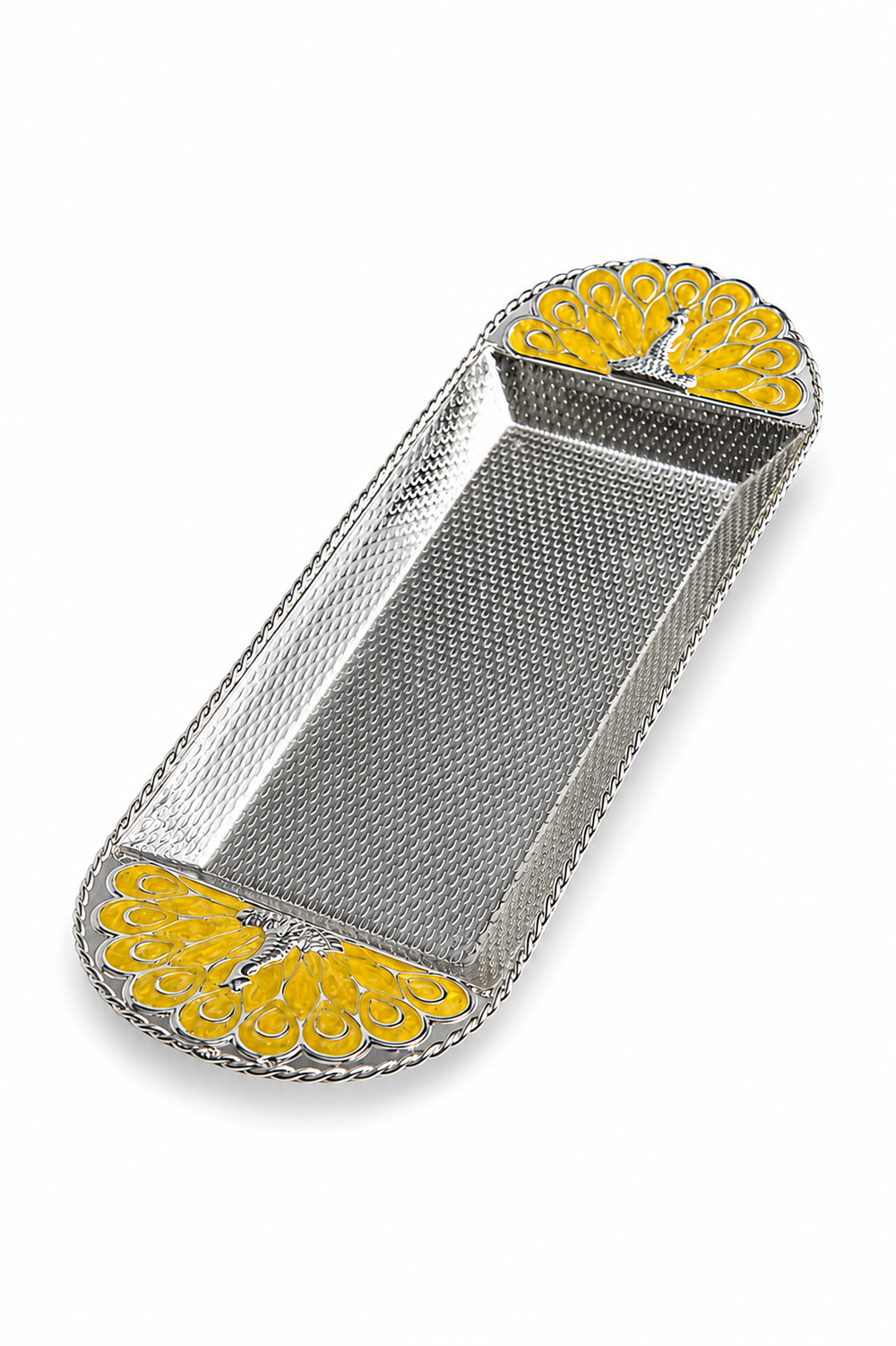 Regal Woven Texture Rope-Trim Tray