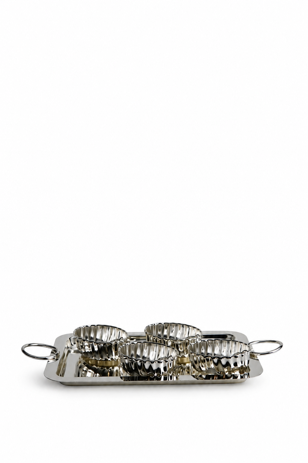 Verona Ring Handle Quattro Bowl Condiment Set
