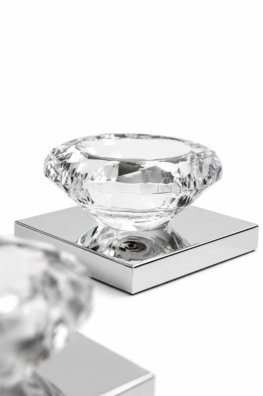 Diamond Finial Trinket Box & Tealight Set
