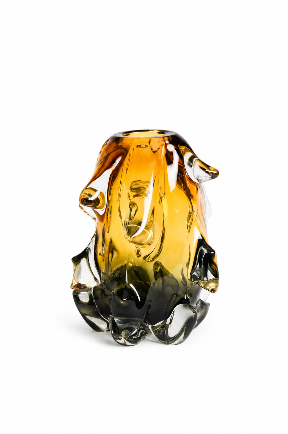 Amber Organic Sculptural Vase