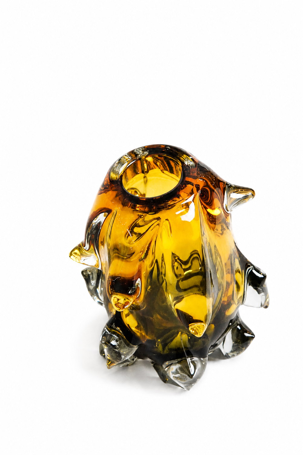 Amber Organic Sculptural Vase