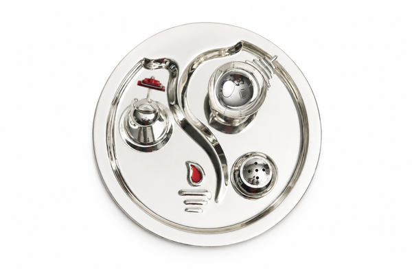 Ganesh Motif Pooja Thali Set