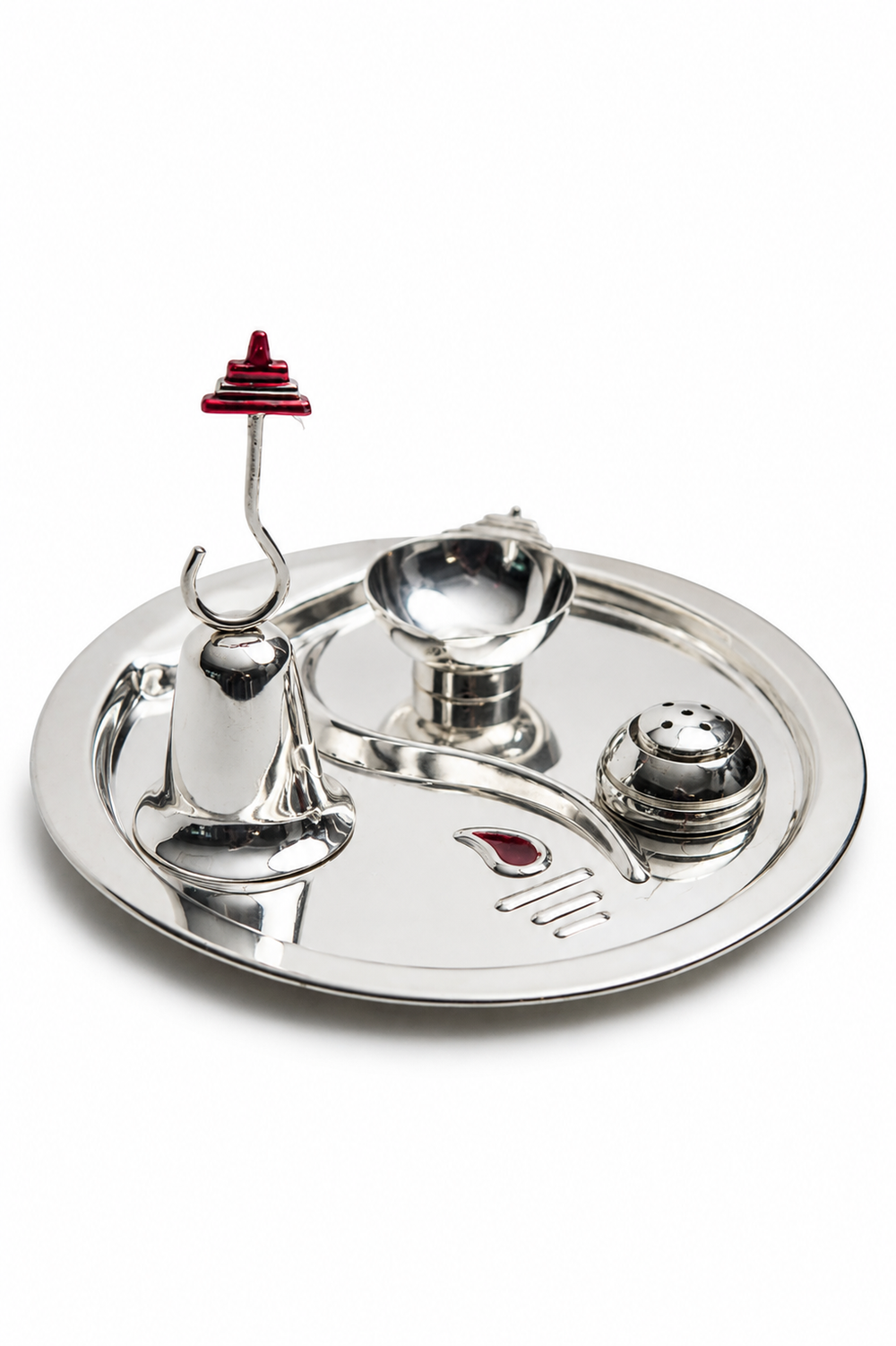 Ganesh Motif Pooja Thali Set
