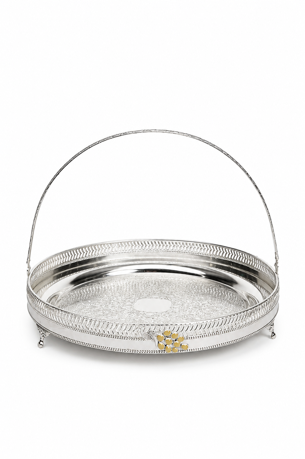 Regal Filigree Swing-Handle Fruit Basket