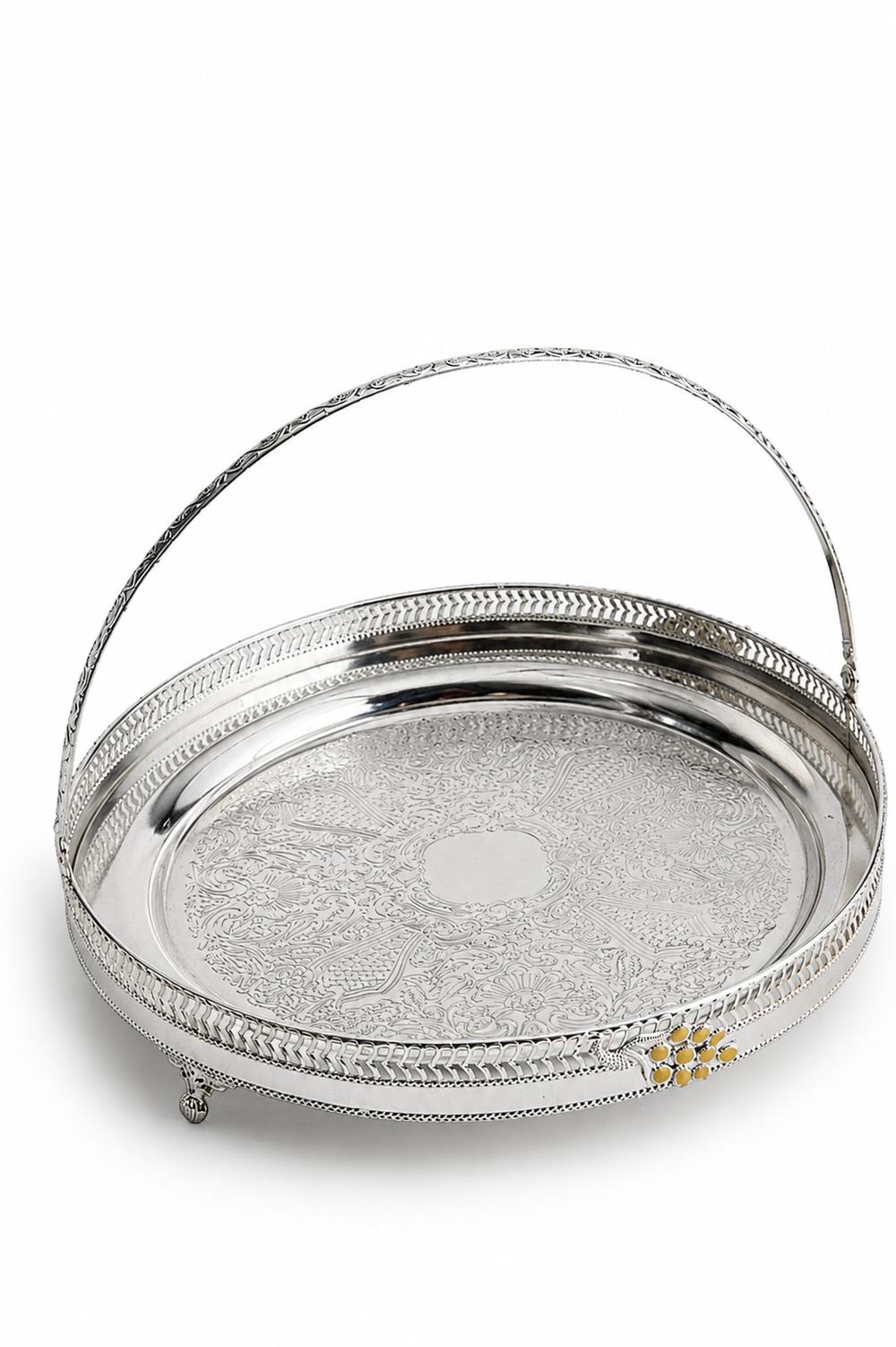 Regal Filigree Swing-Handle Fruit Basket
