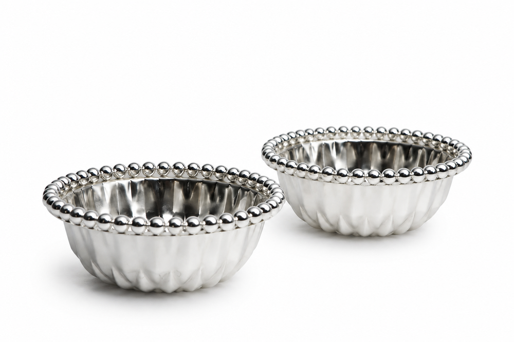 Verona Pearl Beaded Duo Bowl Server