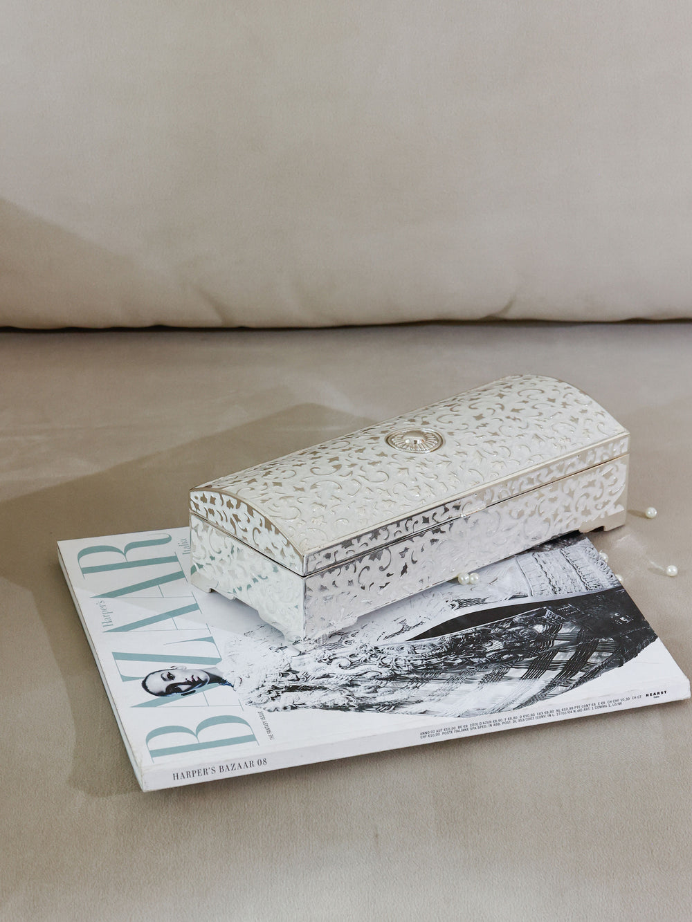 Regal Enamel Vine Jewellery Box