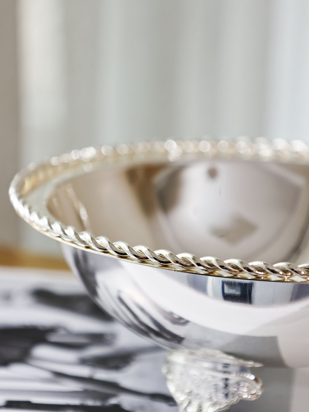 Verona Braided Rim Footed Serving Bowl