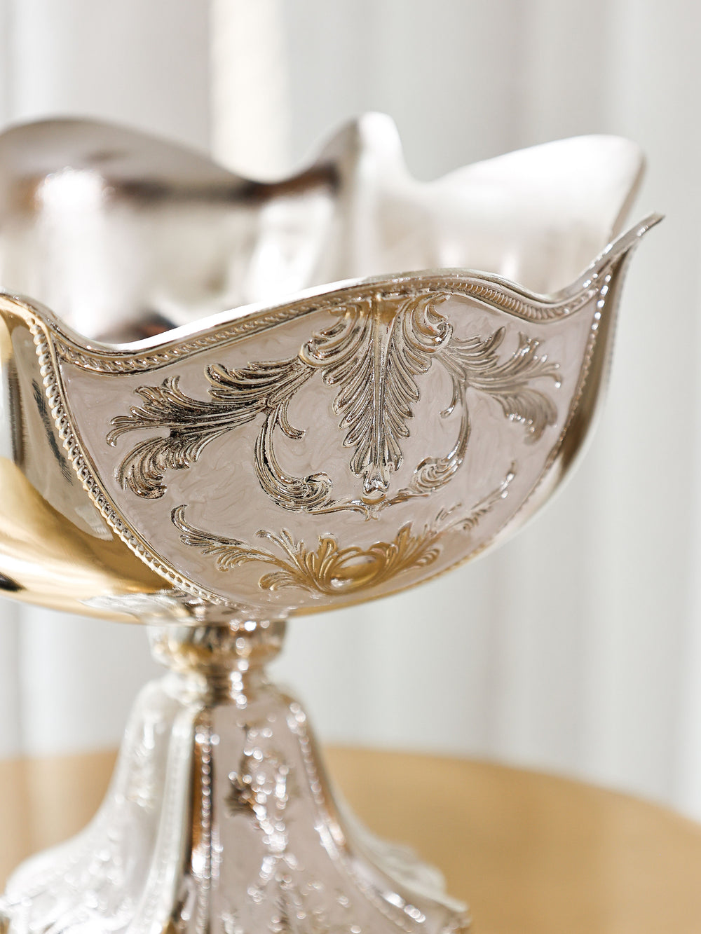 Regal Enamel Petal Serving Bowl
