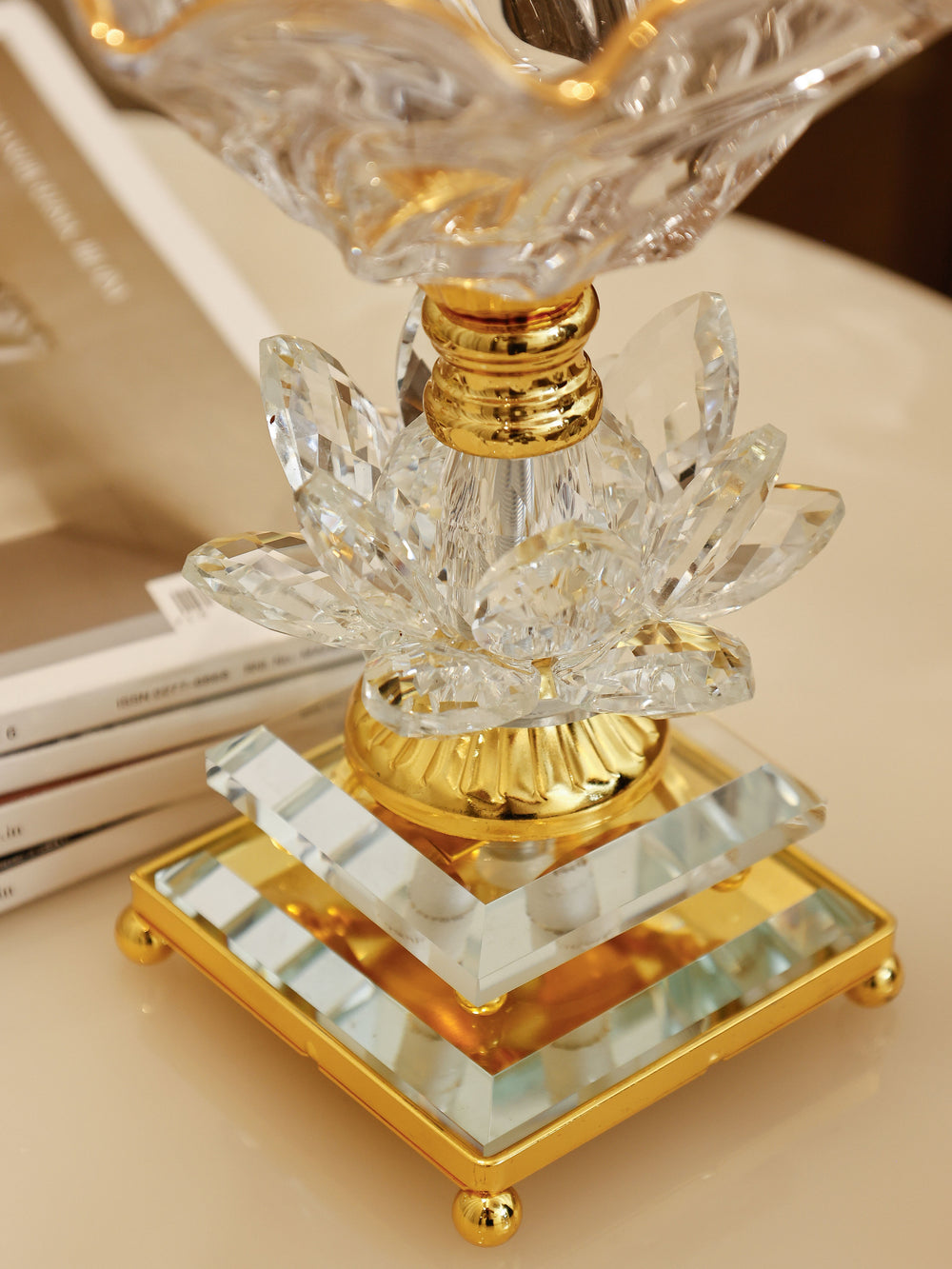 Library Bar Golden Lotus Footed Bowl Set