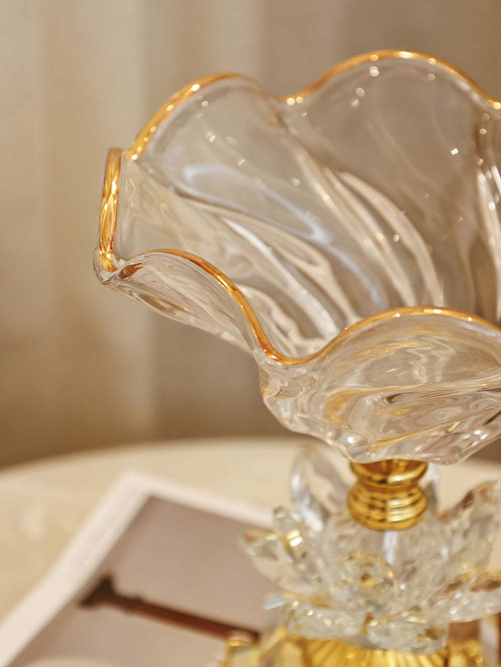 Library Bar Golden Lotus Footed Bowl
