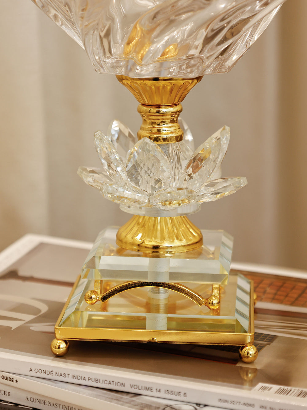 Library Bar Golden Lotus Footed Bowl