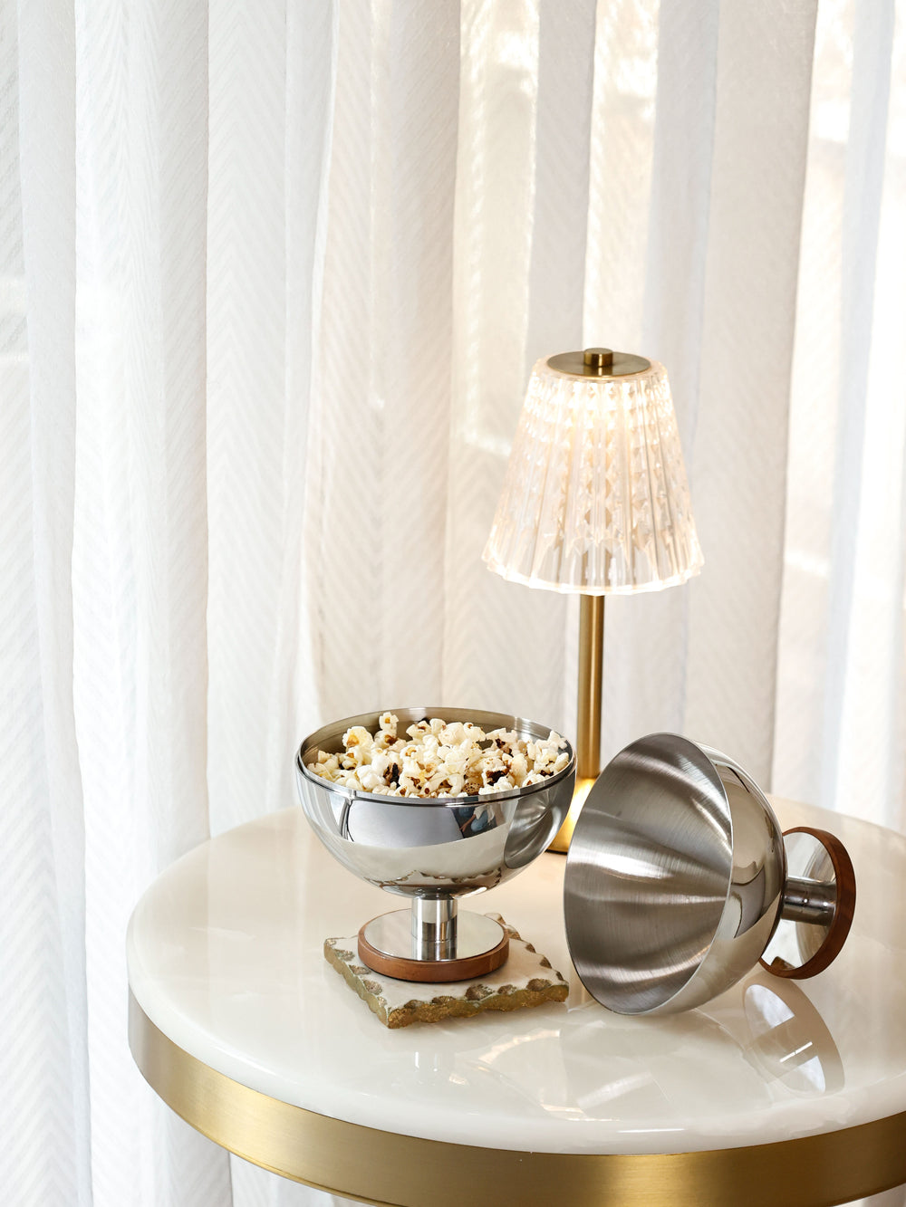 Library Bar Sphere Pedestal Snack Bowl -Small
