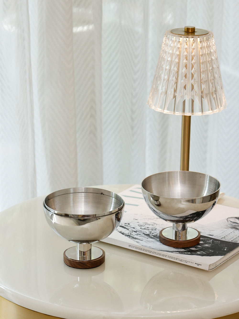 Library Bar Sphere Pedestal Snack Bowl -Small