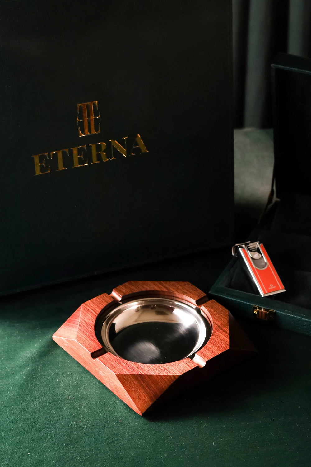 Library Bar Octagonal Wood Ashtray - image 4