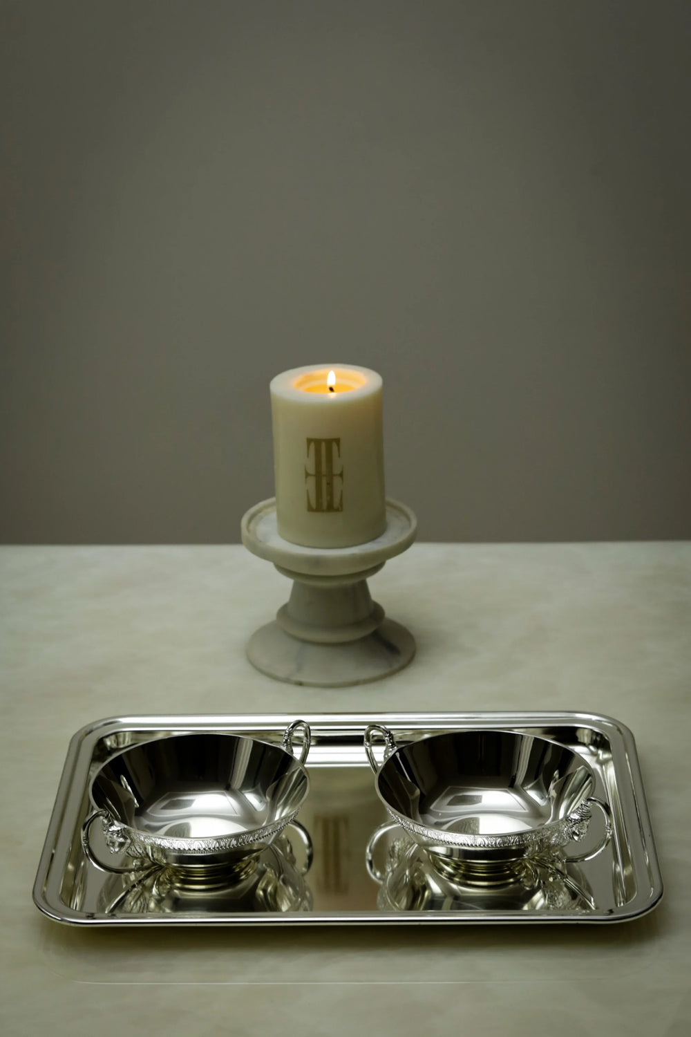 Regal Estate Handled Bowls with Tray - image 4