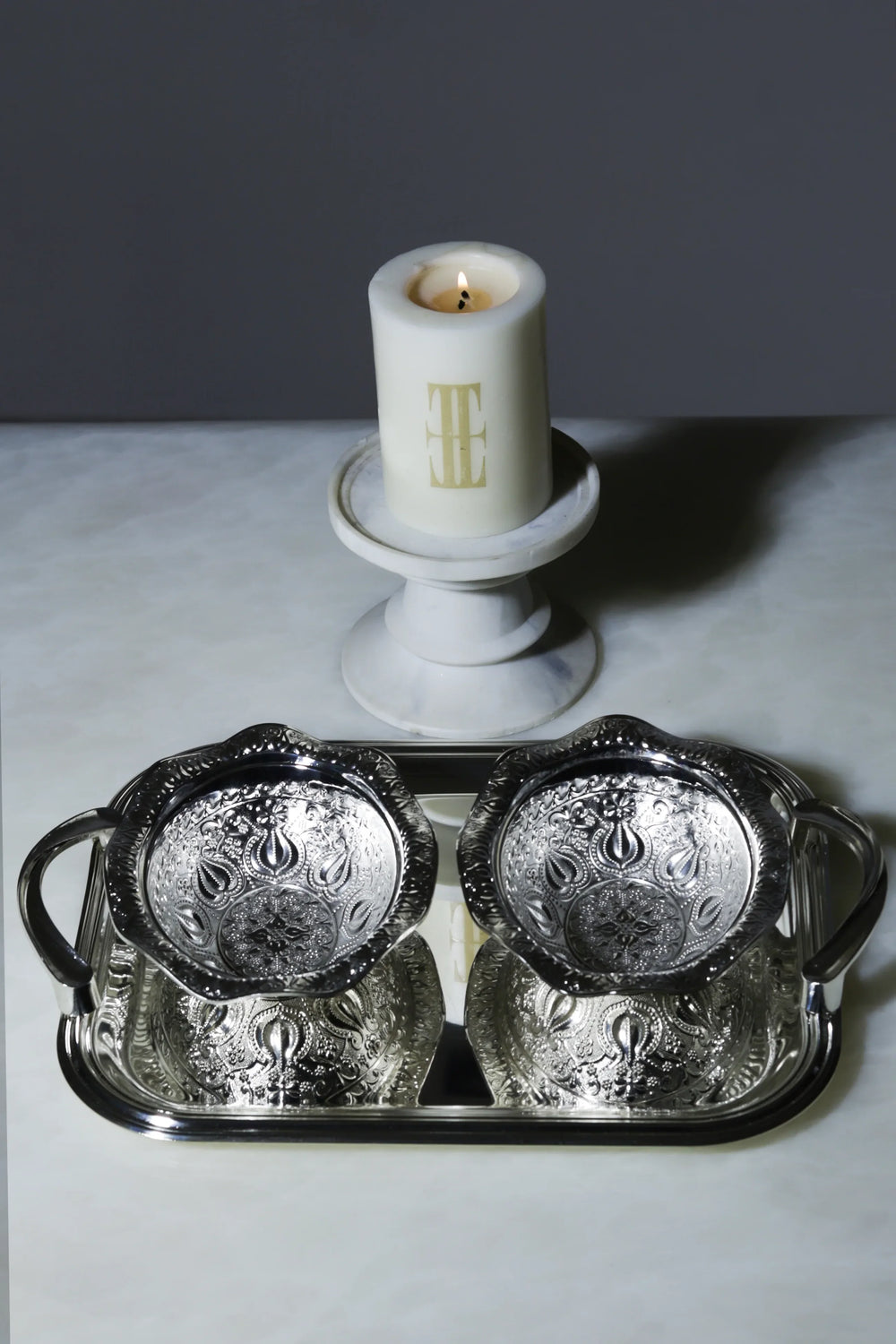 Regal Imperial Etched Bowls with Tray - image 2