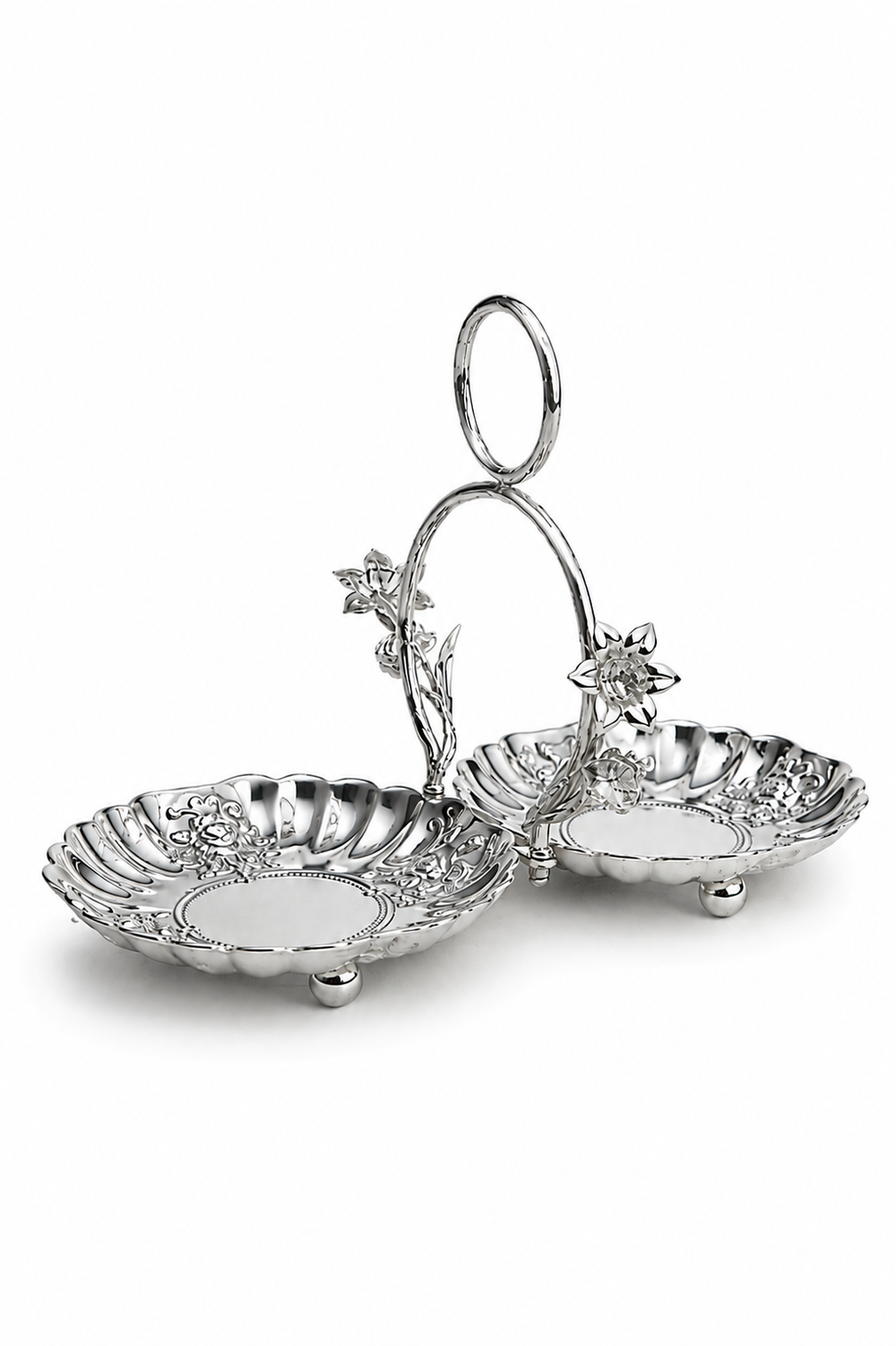 Regal Crystal Bloom Twin Shell Dish
