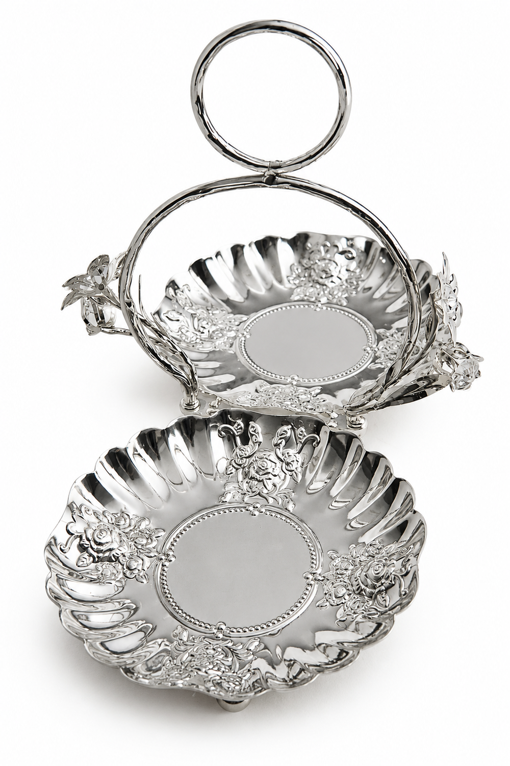 Regal Crystal Bloom Twin Shell Dish