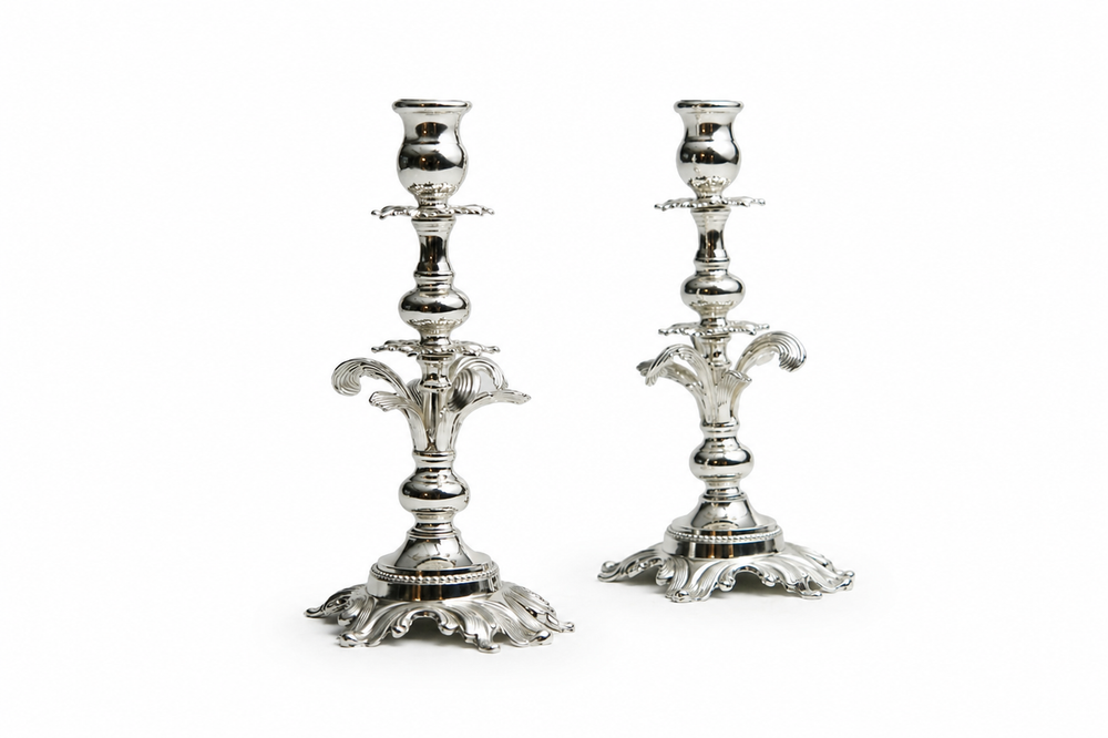 Regal Acanthus Rococo Candle Stands