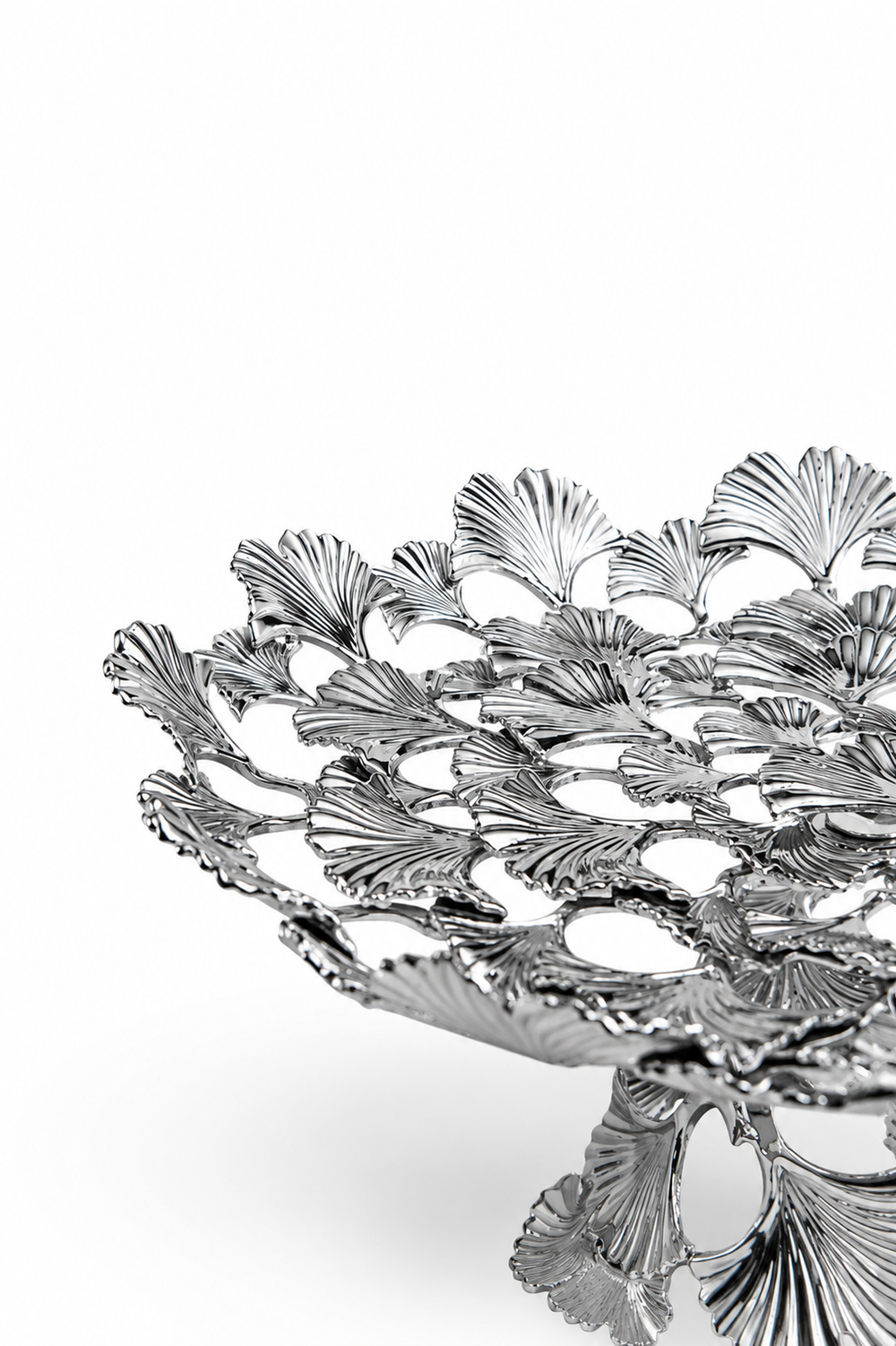Eternal Bloom Ginkgo Leaf Cake Stand