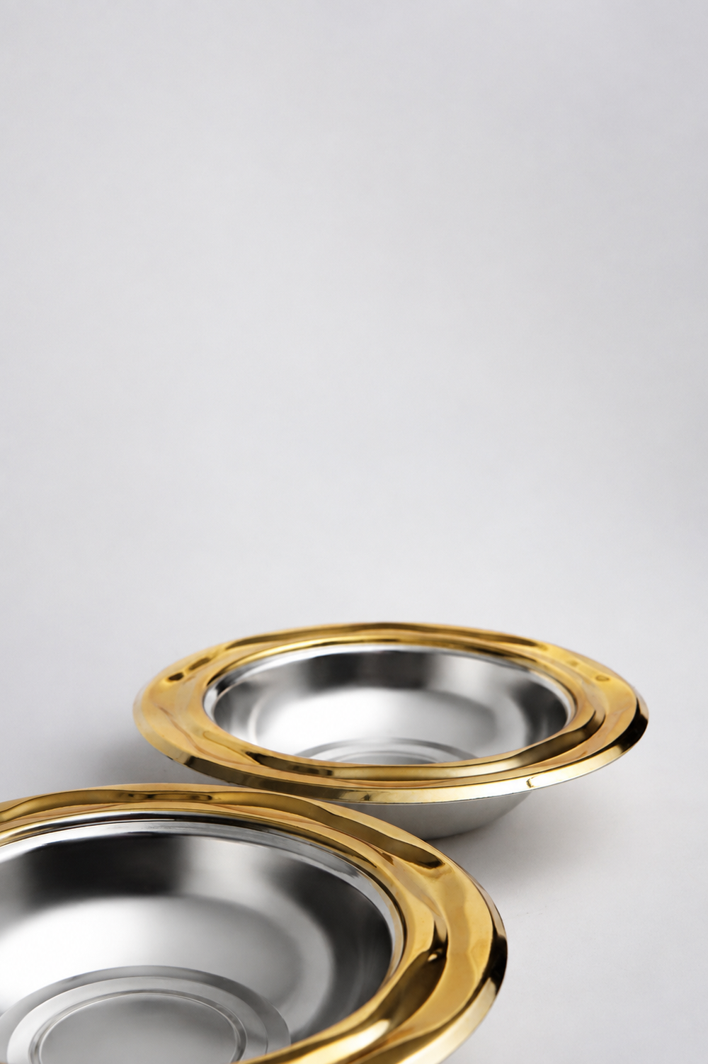 Verona Gilt Rim Twin Bowl Set